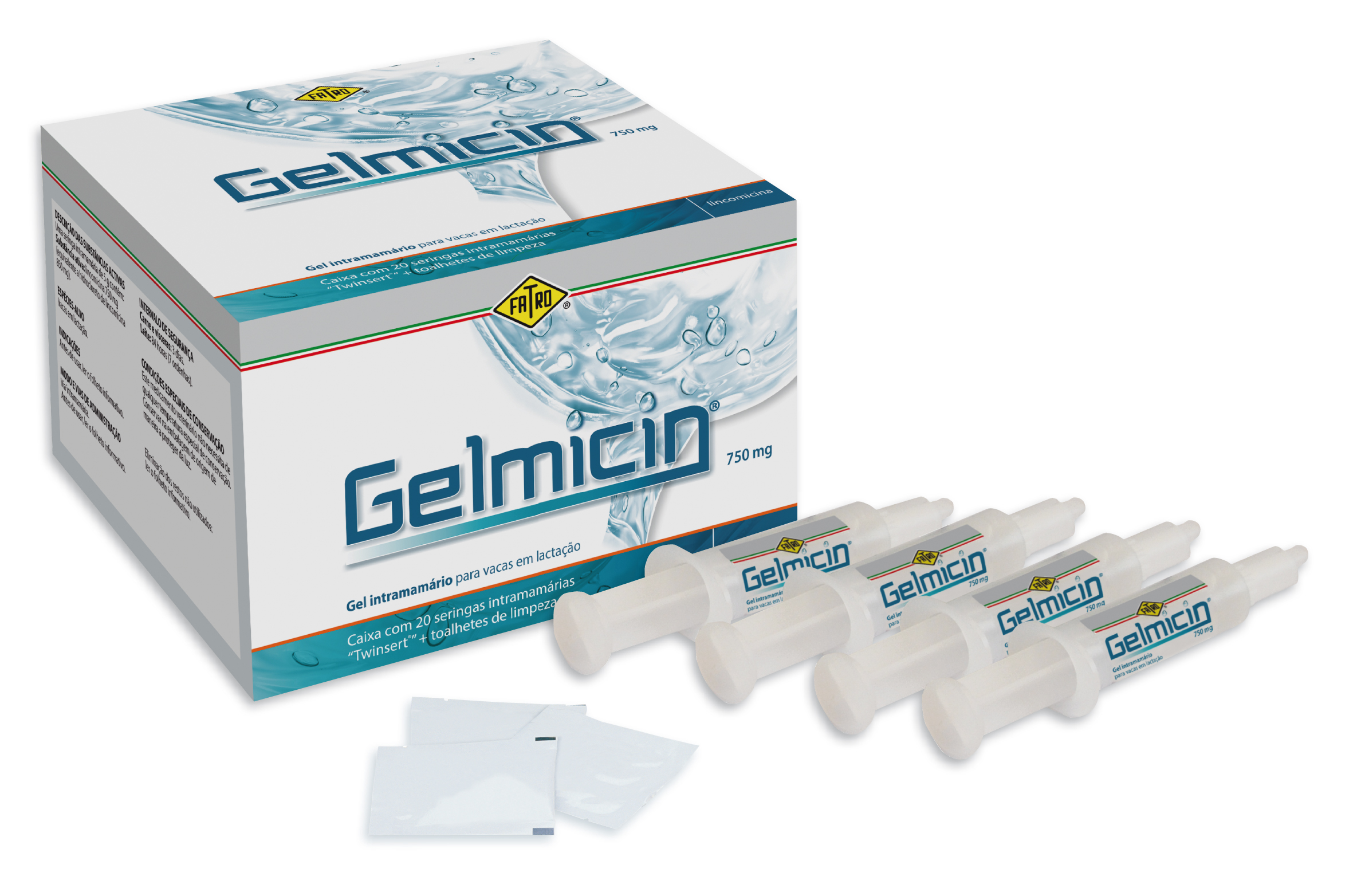 Gelmicin pomada intramamária Antibacterianos